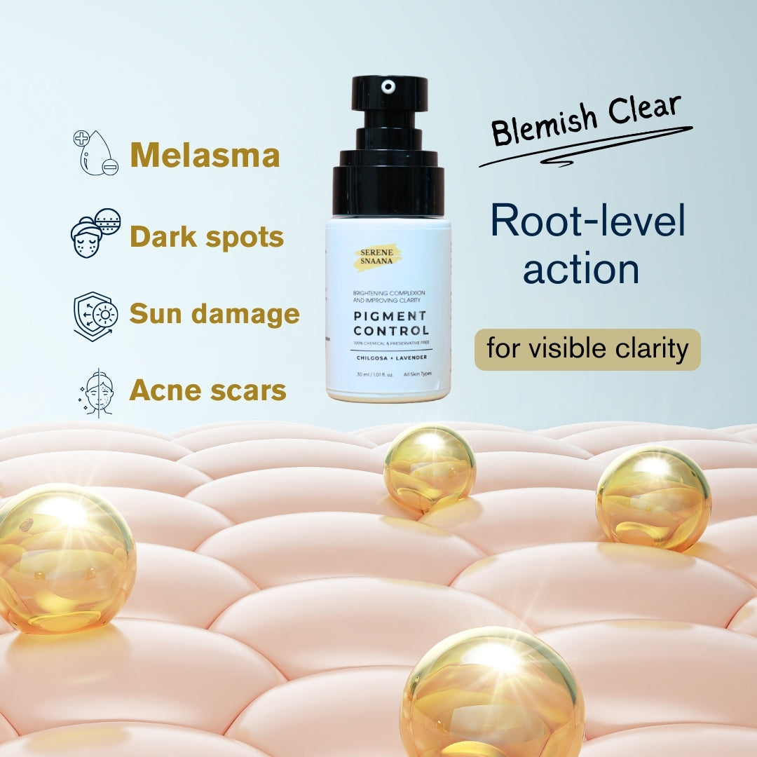 Chemical-free Chilgosa and Lavender oil blend for glowing, even-toned skin