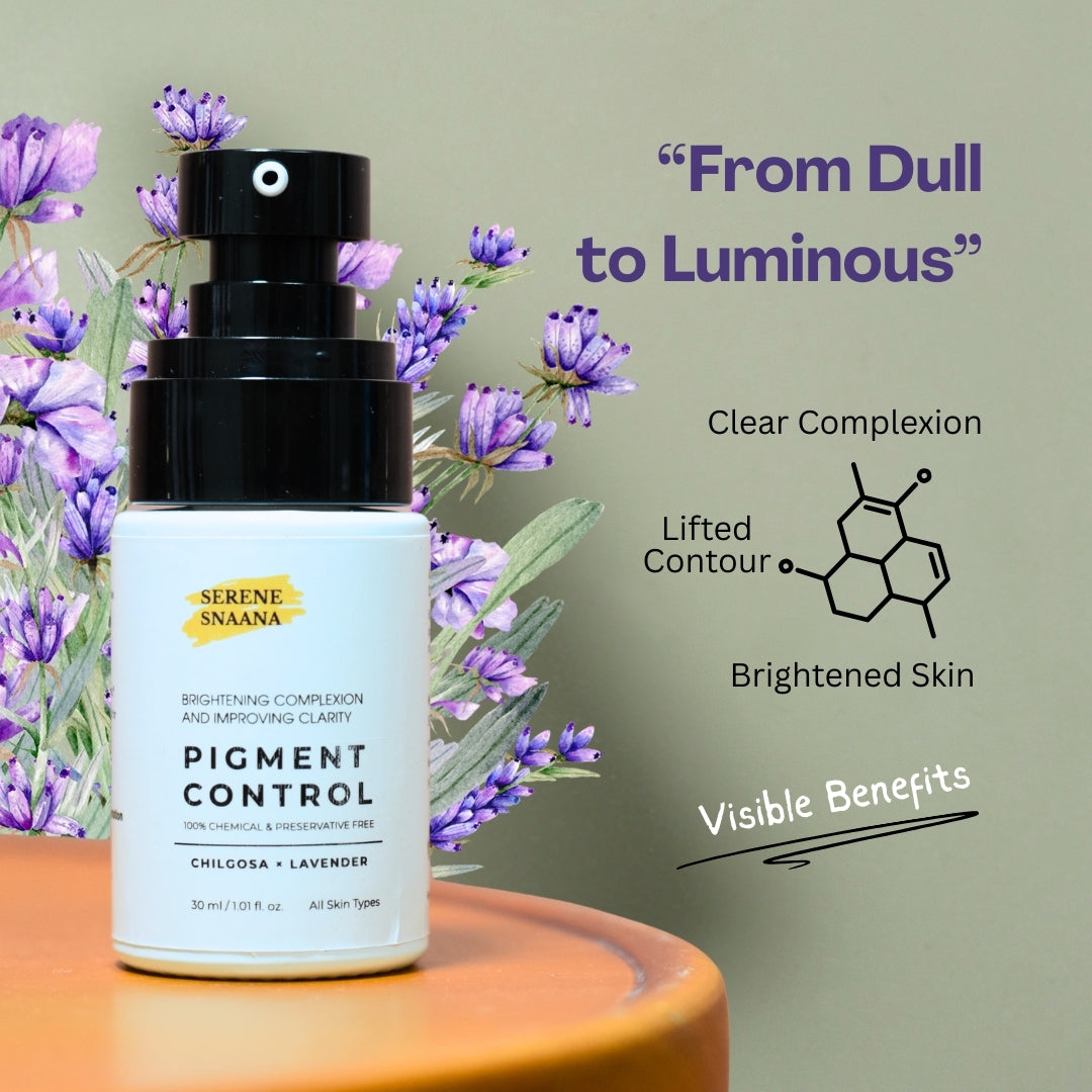 Preservative-free face oil with Chilgosa and Lavender to reduce dark spots